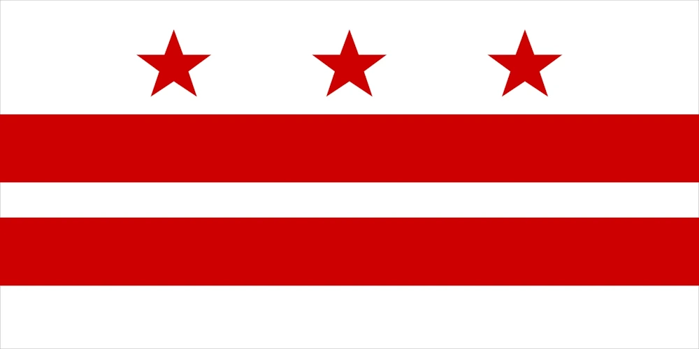 lone-worker-washington-district-columbia-flag